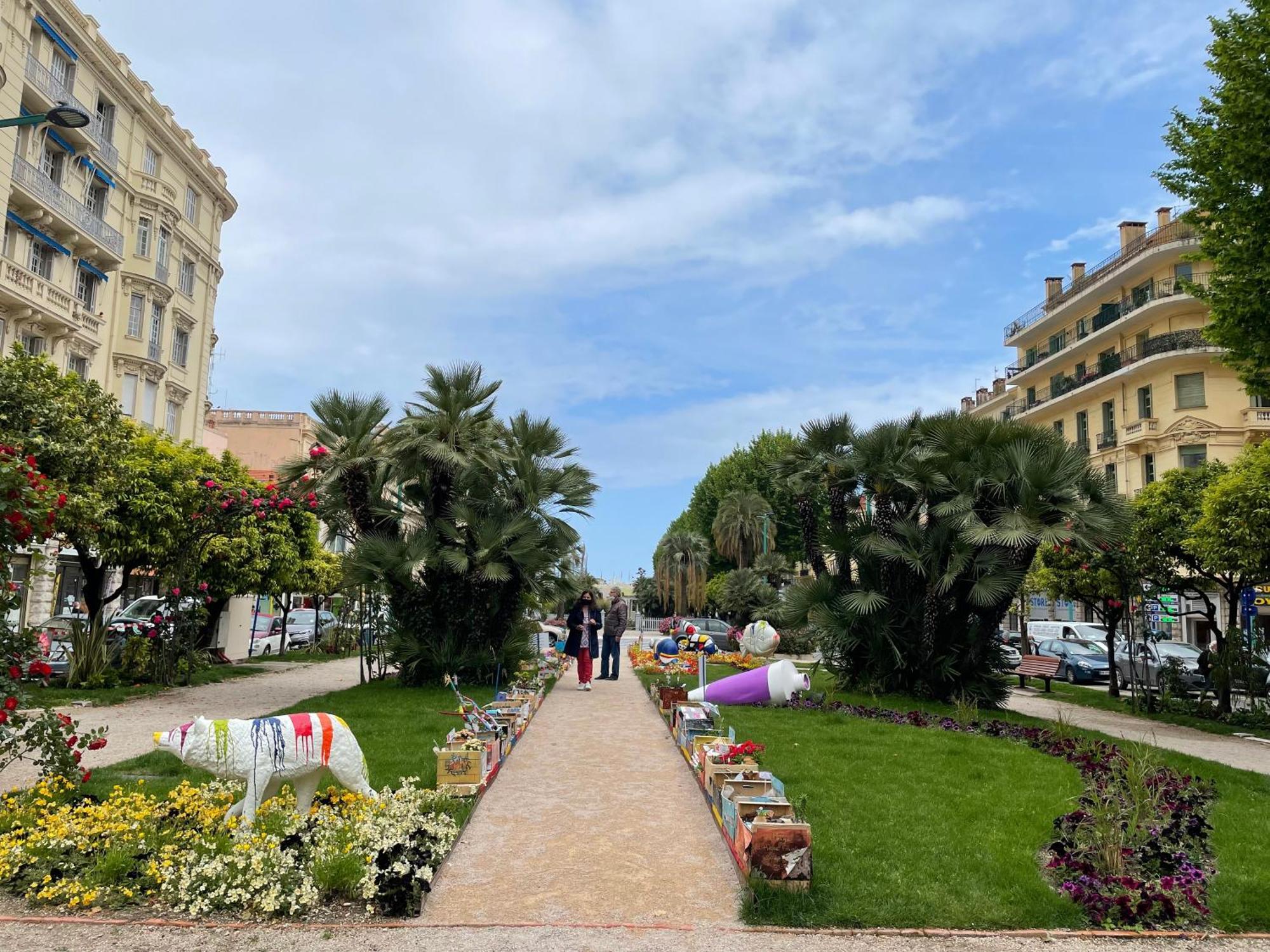 Menton Centre Vue Imprenable Sur Mer Et Jardin Bioves Exterior photo
