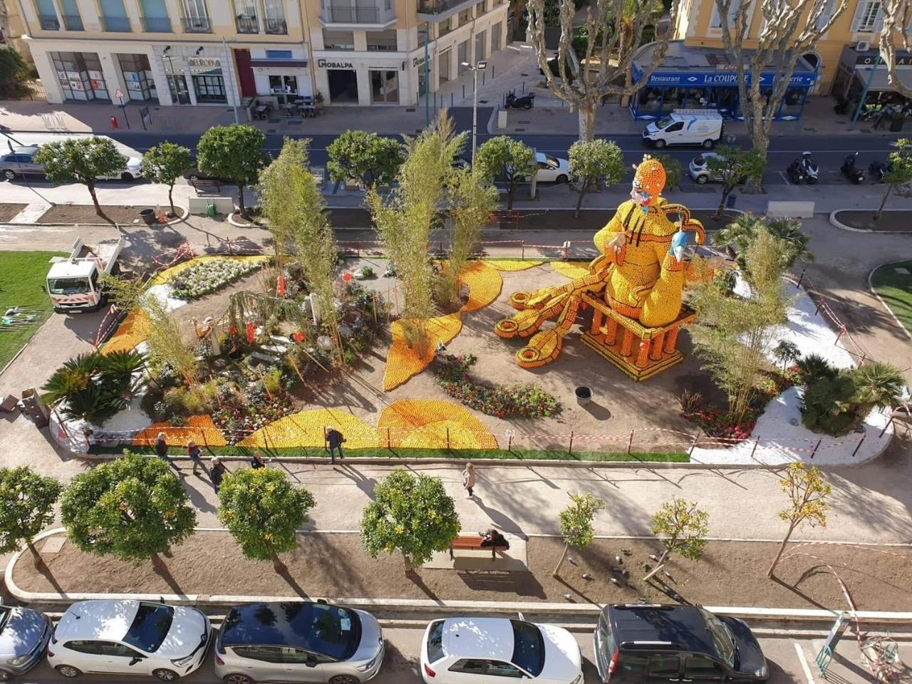 Menton Centre Vue Imprenable Sur Mer Et Jardin Bioves Exterior photo