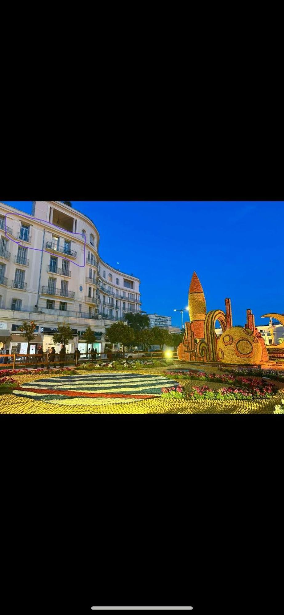 Menton Centre Vue Imprenable Sur Mer Et Jardin Bioves Exterior photo