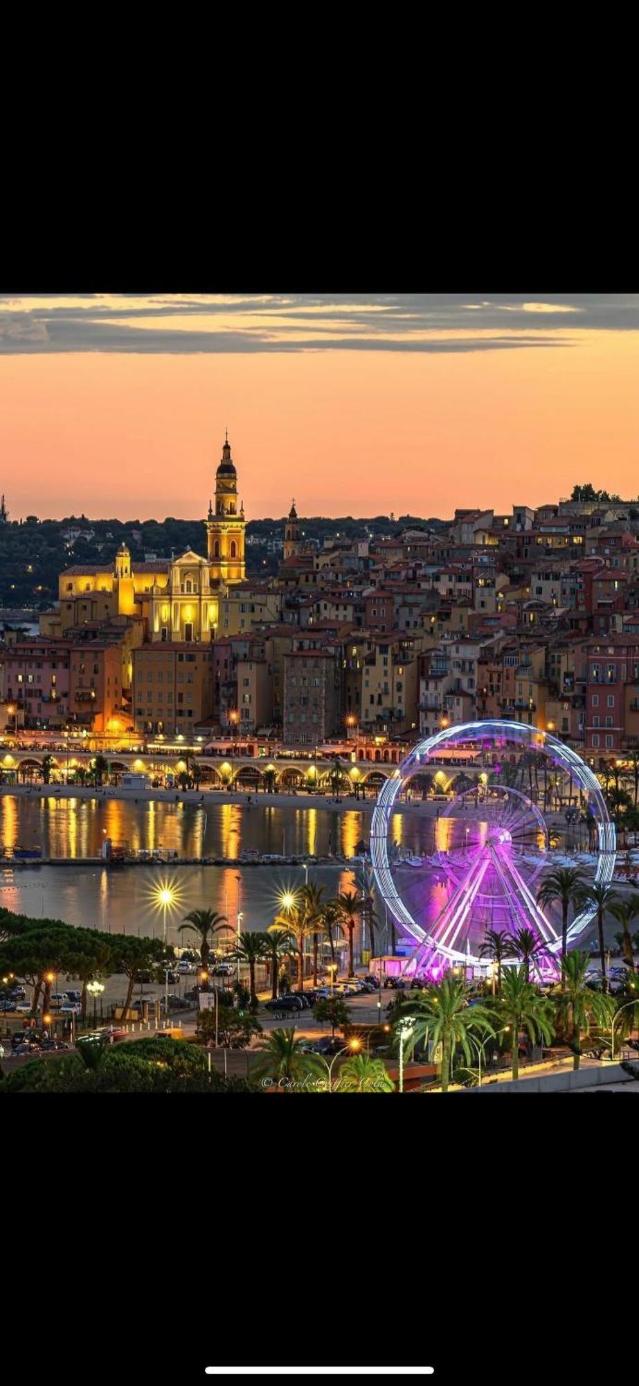 Menton Centre Vue Imprenable Sur Mer Et Jardin Bioves Exterior photo